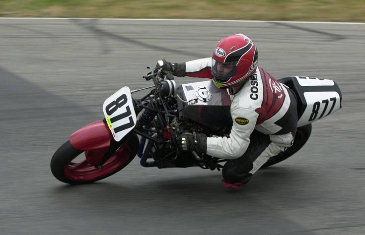 Chris C. at Loudon on the Mk.1 at a test outing with no fairing.